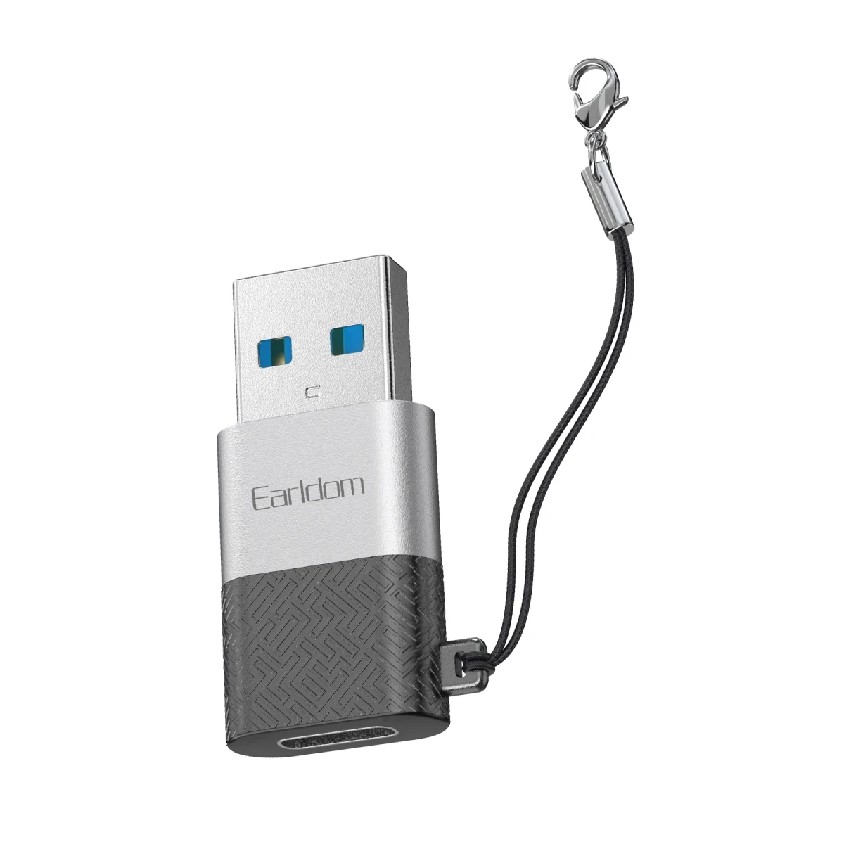 Earldom OT75 Tak Çalıştır USB to Type-C Dönüştürücü - Gri